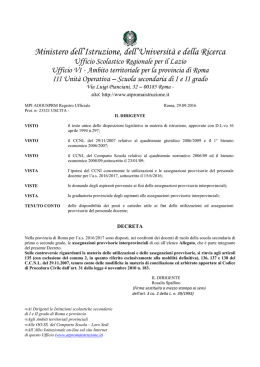 Decreto prot AOOUSPRM n 23321 del 29_9_2016 - Roma