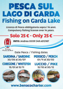 Pesca sul Lago - Benaco Charter | Noleggio Barche | Lago di Garda