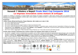 Locandina - Start Cup Campania 2016