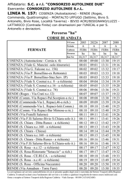 Percorso "ha" - Consorzio Autolinee