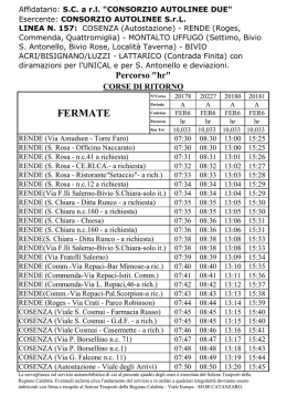 Percorso hr - Consorzio Autolinee