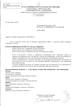 modello organizzativo istituto PROT 3042