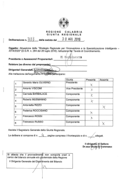 DELIBERA di Giunta Regionale n. 333 del 30/08