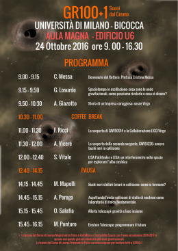 Programma - University of Milano