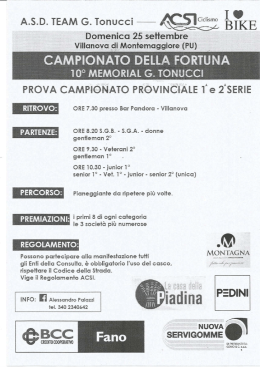 clicca qui - ACSI ciclismo Pesaro