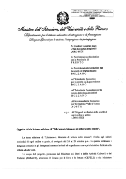 Libriamoci. Giornate di lettura nelle scuole
