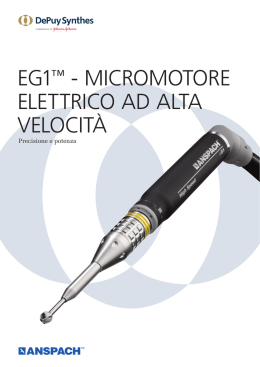 EG1™ - MICROMOTORE ELETTRICO AD ALTA VELOCITÀ