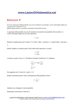 Esercizio 3 - Lezioni di Matematica