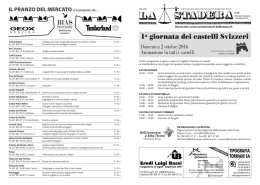 1a giornata dei castelli Svizzeri - La Societ&agrave; dei Commercianti di
