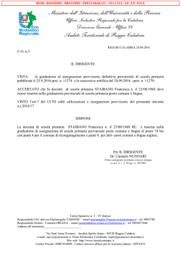 uo3-20160926-11312 - Ufficio VI – Ambito territoriale di Reggio