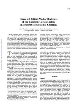 Increased Intima-Media Thickness of the Common Carotid Artery in