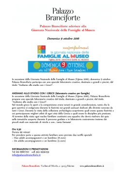 Palazzo Branciforte 09-10-2016 Giornata Nazionale delle Famiglie
