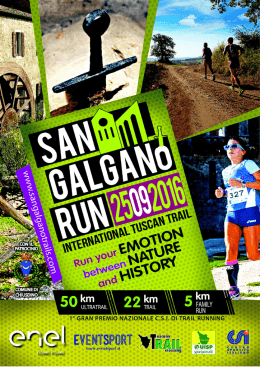 San Galgano Run - Chiusdino (SI) 25 Settembre 2016