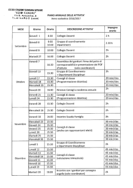 Piano Annuale Attivit&agrave; a.s. 2016-2017