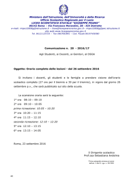n.020 - Orario completo dal 26 sett 2016