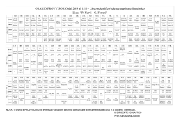 Liceo scientifico/scienze applicate/linguistico