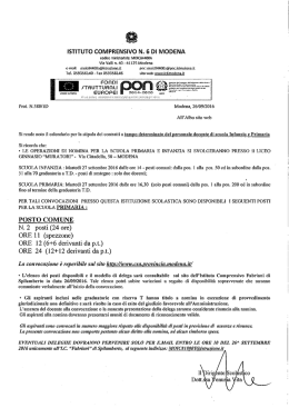 posti-disponibili-scuola-primaria - Istituto Comprensivo 6 di Modena