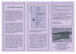 Sottoscrizione del vino comunale annata 2013