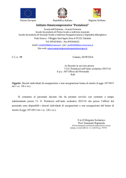 Circolare n. 19 - Istituto Omnicomprensivo Pestalozzi – Catania