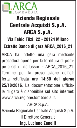 Azienda Regionale Centrale Acquisti S.p.A. ARCA S.p.A.