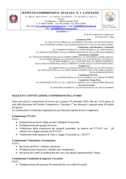 Circolare n 5 Convocazione commissioni 29 settembre 2016