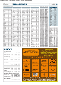 le quotazioni di borsa 2