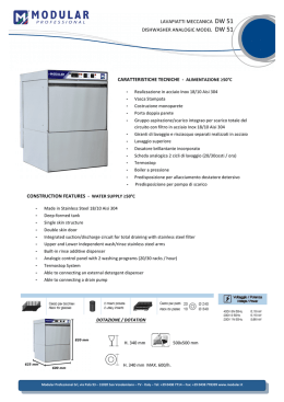 lavapiatti meccanica dw 51 dishwasher analogic model dw 51