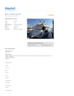 Barca: Ferretti Yachts 780