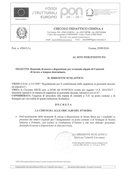 Leggi tutto - Quarto Circolo Didattico Cesena