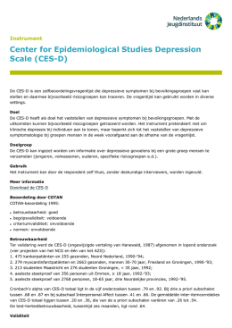 Center for Epidemiological Studies Depression Scale (CES-D)