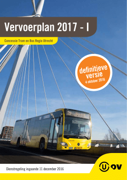 Vervoerplan 2017 - Provincie Utrecht