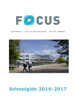 Jaarplanner - Praktijkschool Focus heerhugowaard
