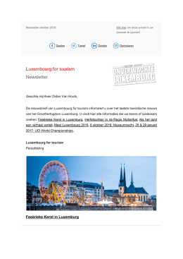 Luxembourg for tourism