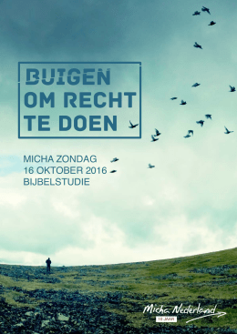 Bijbelstudie - Micha Nederland
