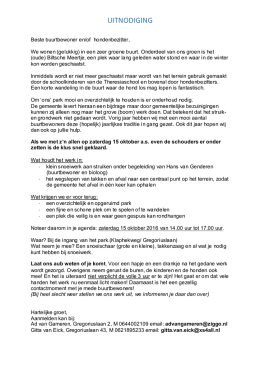 uitnodiging - Bewonersvereniging Bilthoven