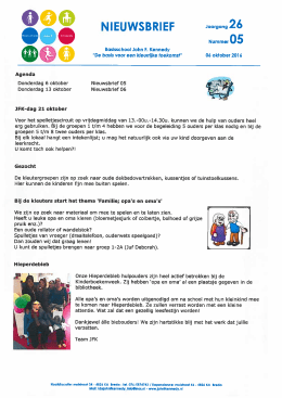 Lees hier de laatste nieuwsbrief