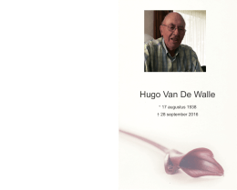 Hugo Van De Walle - Uitvaartzorg Brys