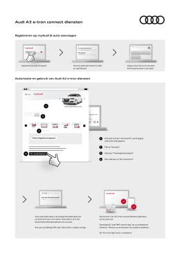 Audi A3 e-tron connect diensten