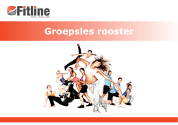 Groepsles rooster - Fitline Healthclub
