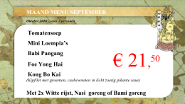 maandmenu - Fook Sing