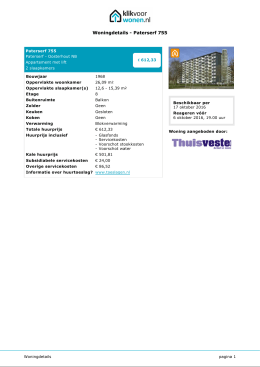 Woningdetails - Paterserf 755