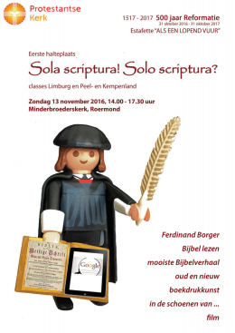 poster 500 jaar Reformatie - Protestantse Gemeente Roermond