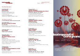 Libretto Teatro Pasolini 16-17