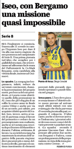 01-10-2016 - Basket Iseo