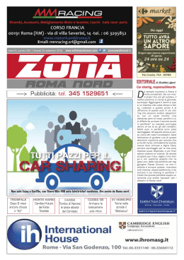 car sharing - Zona - Il giornale gratuito di Roma Nord