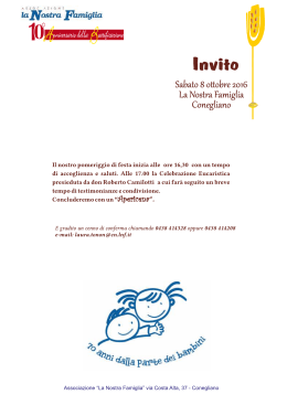 Conegliano 8 Ottobre