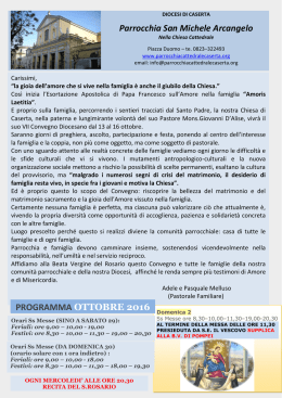ottobre 2016 - Parrocchia Cattedrale Caserta