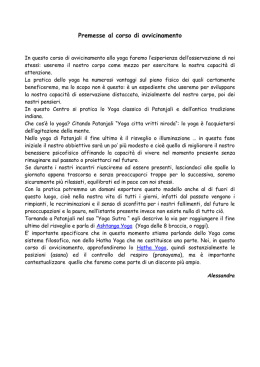 Premesse al corso di avvicinamento