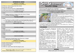 Leggi il Foglietto Parrocchiale - Parrocchia di San Giacomo