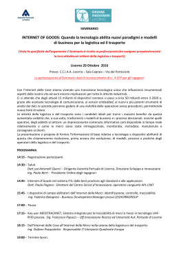 Programma - Ordine degli Ingegneri di Livorno